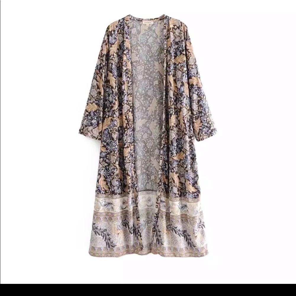Oasis Kimono Robe Duster Jacket - Picture 5 of 7